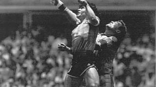 Imagem de Maradona no Mundial do México de 1986