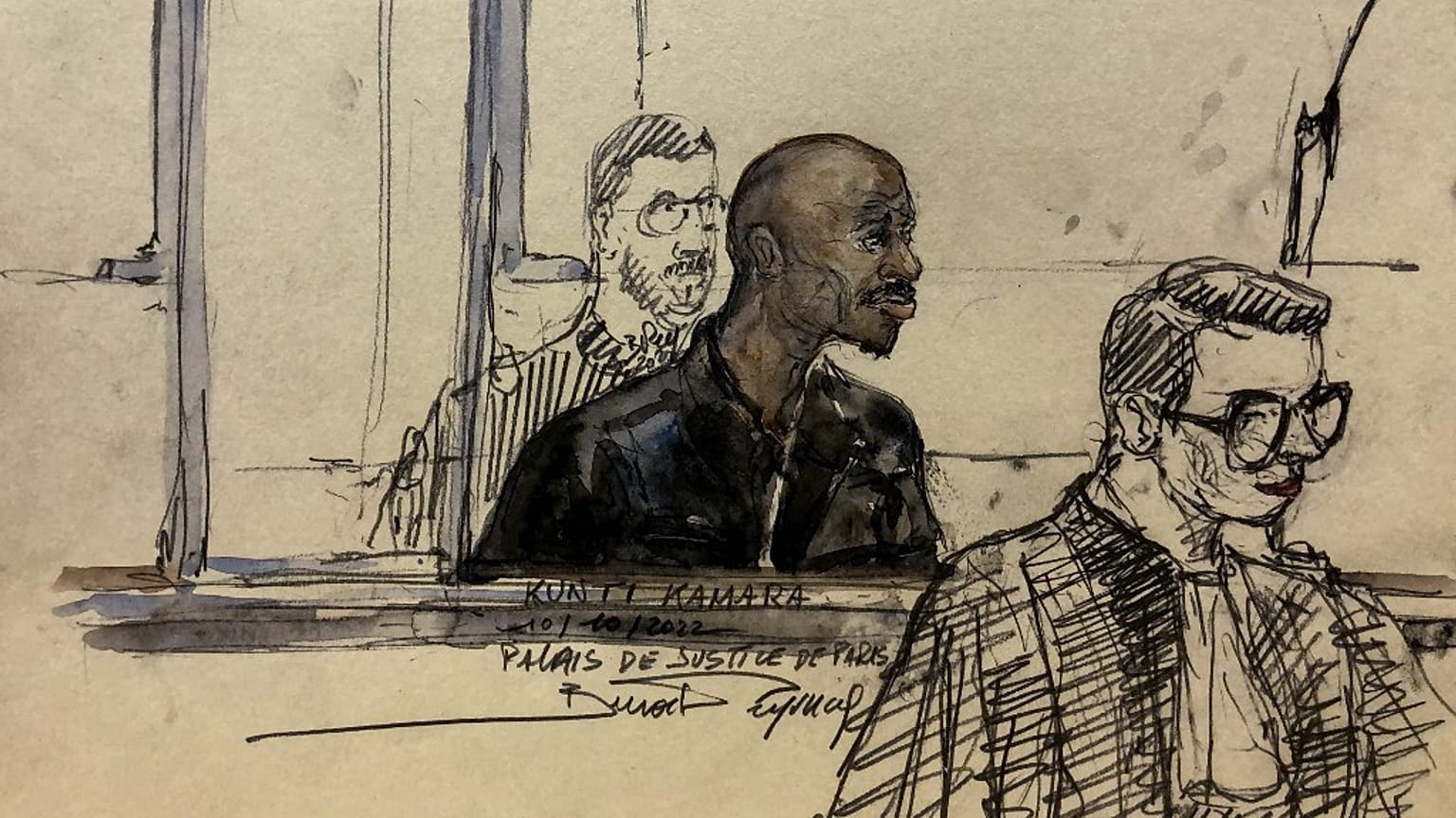 L'ex-rebelle Kunti Kamara lors de son procès à Paris, le 10/10/2022