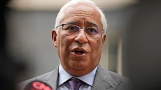 Portuguese Prime Minister Antonio Costa speaks to the media in London in June.