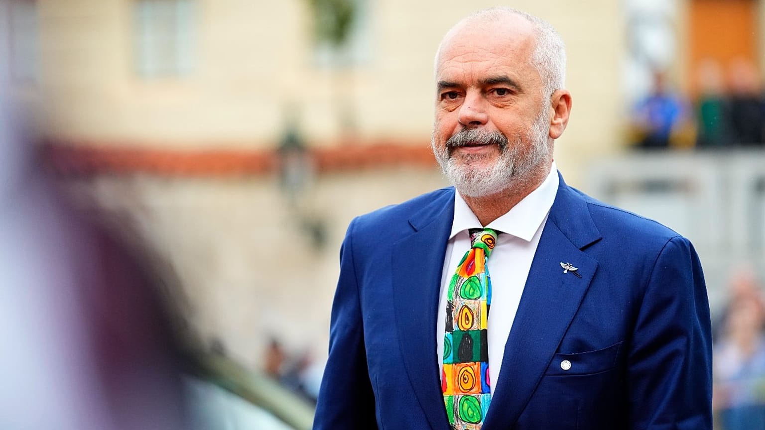 Albania's Prime Minister Edi Rama arrives for a meeting of the European Political Community at Prague Castle in Prague, Czech Republic, Thursday, Oct 6, 2022.