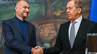 وزير الخارجية الروسي سيرغي لافروف ونظيره الإيراني حسين أمير عبد اللهيان