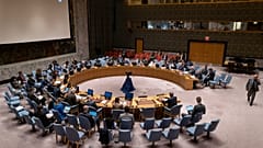 اجتماع لأعضاء مجلس الأمن لمناقشة تهديدات السلام والأمن الدوليين في مقر الأمم المتحدة، الاثنين 31 أكتوبر 2022