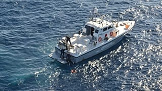 Στιγμιότυπο από την έρευνα και διάσωση στο στενό του Καφηρέα