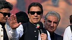 Pakistan's former Prime Minister Imran Khan addresses his supporters in Lahore, 28 October 2022