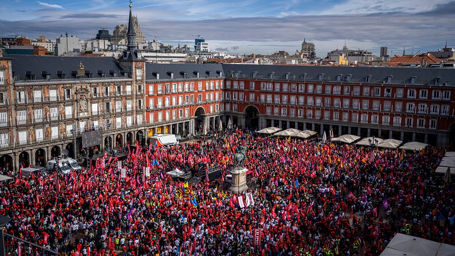 Manifestation dans le centre de Madrid