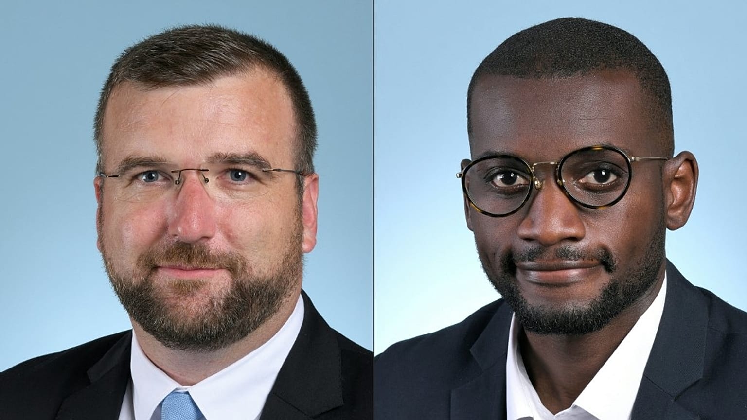 RN milletvekili Gregoire de Fournas (solda), LFI milletvekili Carlos Martens Bilongo (sağda)
