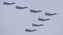 F-35A sud-coréens en patrouille non loin de la base de Gyeryong, le 29 septembre 2022