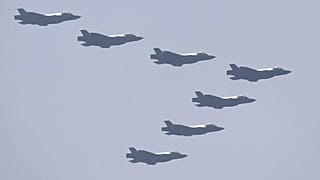 F-35A sud-coréens en patrouille non loin de la base de Gyeryong, le 29 septembre 2022