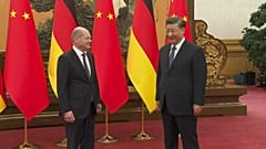 Olaf Scholz de visita à China