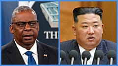 Lloyd Austin és Kim Dzsongun