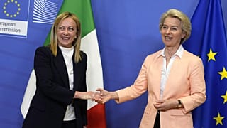 Az Európai Bizottság elnöke, Ursula von der Leyen fogadja Giorgia Melonit