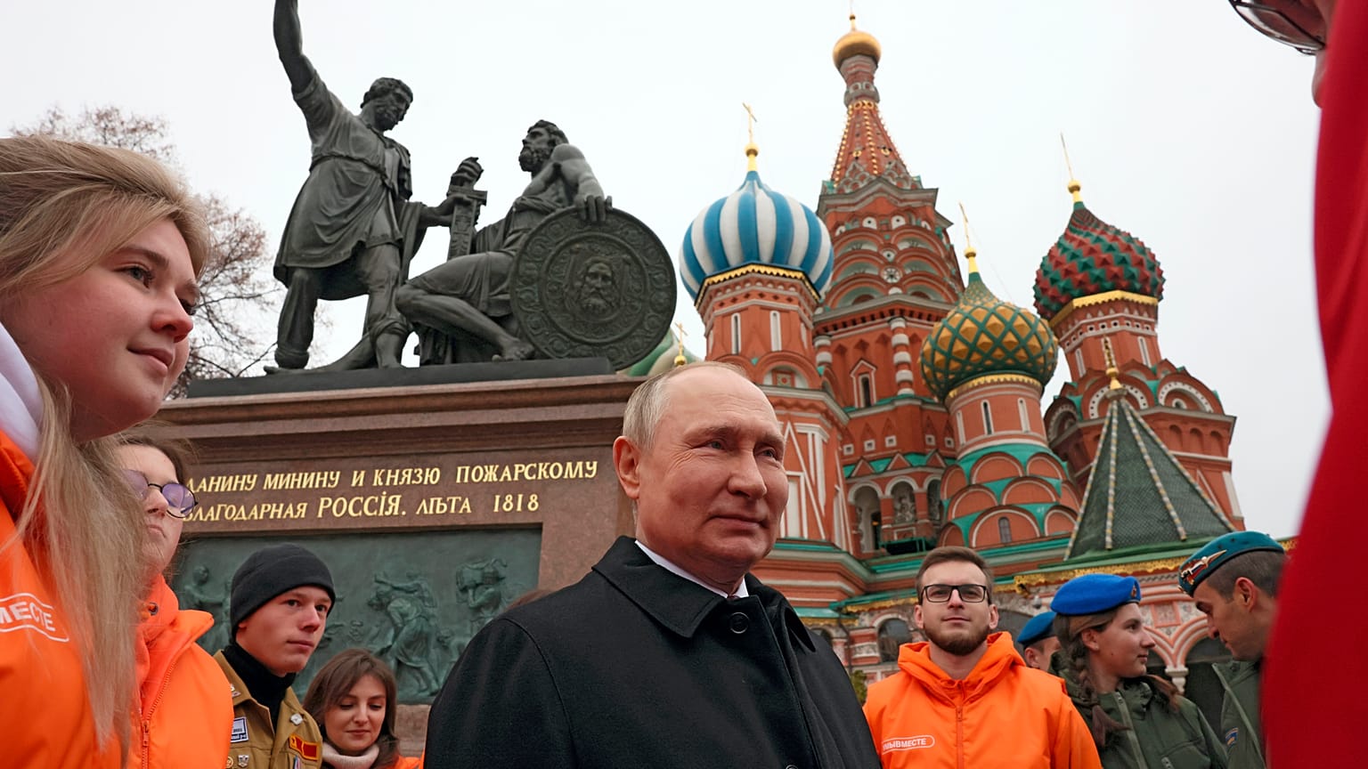 Президент РФ Владимир Путин на Красной площади