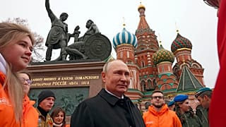 Президент РФ Владимир Путин на Красной площади
