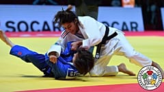 Baku Grand Slam 2022, die Französin Boukli gegen die Kasachin Tynbayeava 