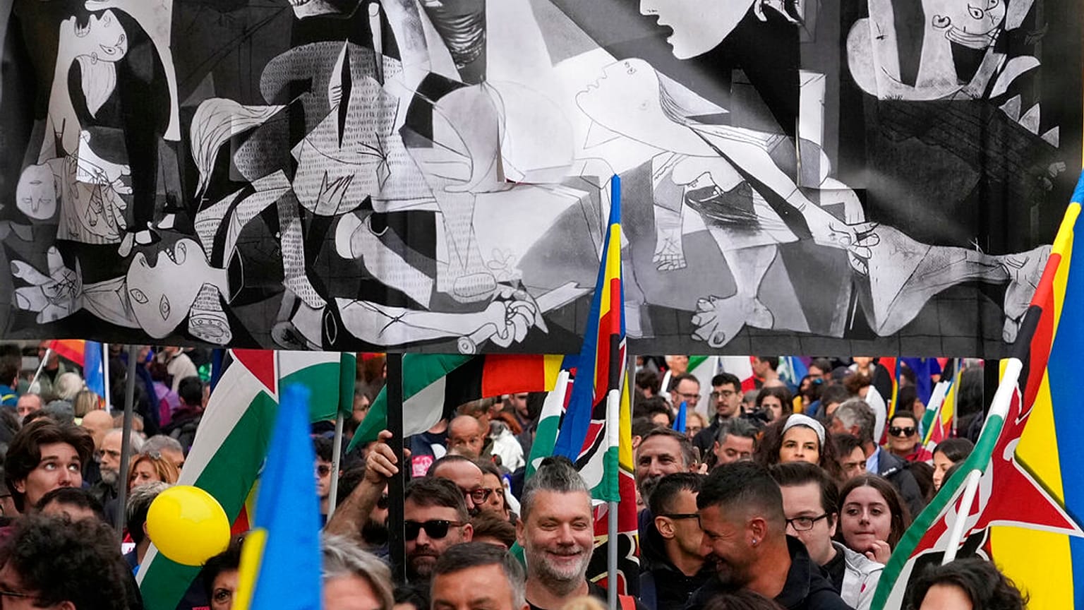 Manifestation pour la paix en Ukraine, à Rome, Italie, le 5 novembre 2022