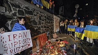 Proteste contro l'uso dei droni iraniani nella guerra in ucraina