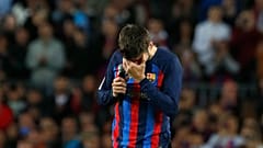 Gerard Pique futbolu bıraktığı son maçta duygulu anlar yaşadı