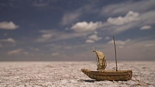 En à peine 20 ans, les 3000 km2 du lac ont été presque totalement asséchés.
