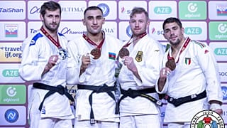 Azerbaijan's Zelym Kotsoiev takes home the gold on Day 3 of the Baku Grand Slam. The host nation has won gold every day of the tournament.
