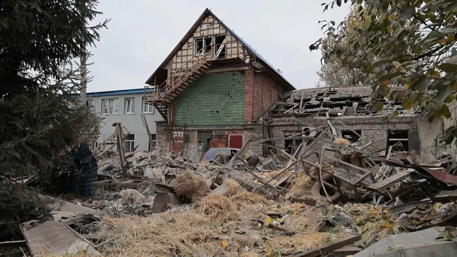 Macerie a Donetsk