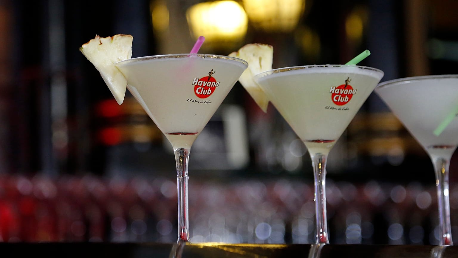 Klassische Daiquiris in der Floridita-Bar in Havanna, Kuba (2015)