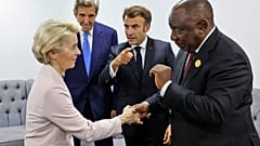 Klimapolitiker bei der COP27: Ursula von der Leyen (EU), John Kerry (USA), Emmanuel Macron (Frankreich) und Cyril Ramaphosa (Südafrika)