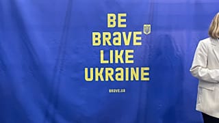Ukraine's stand at the World Travel Market in London.
