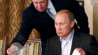 Unternehmer Jewgeni Prigoschin mit Wladimir Putin 2011