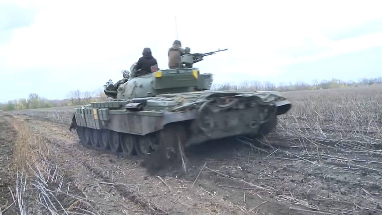 Ukrán tank Herszonnál