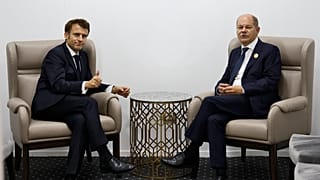 Emmanuel Macron és Olaf Scholz az ENSZ 27. éghajlatváltozási konferenciáján (COP27) az egyiptomi 