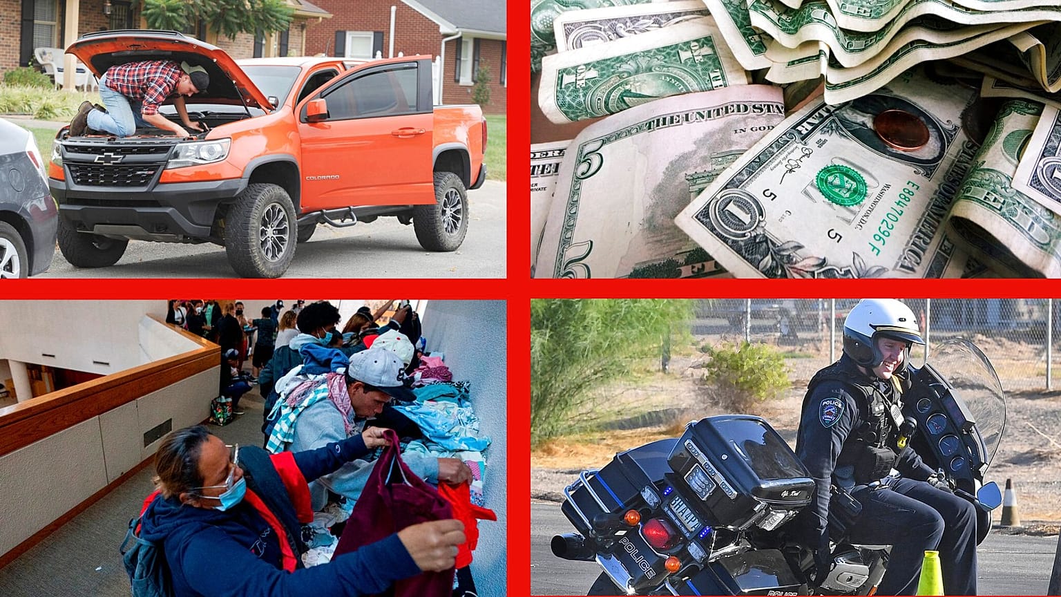 Scènes de vie dans différents Etats des Etats-Unis - photos d'archives