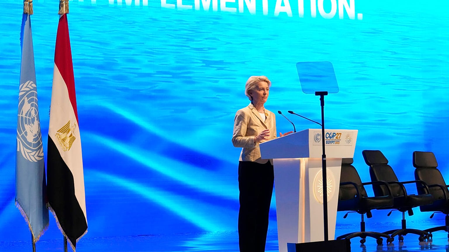 Η Ούρσουλα Φον Ντερ Λάιεν στην COP27