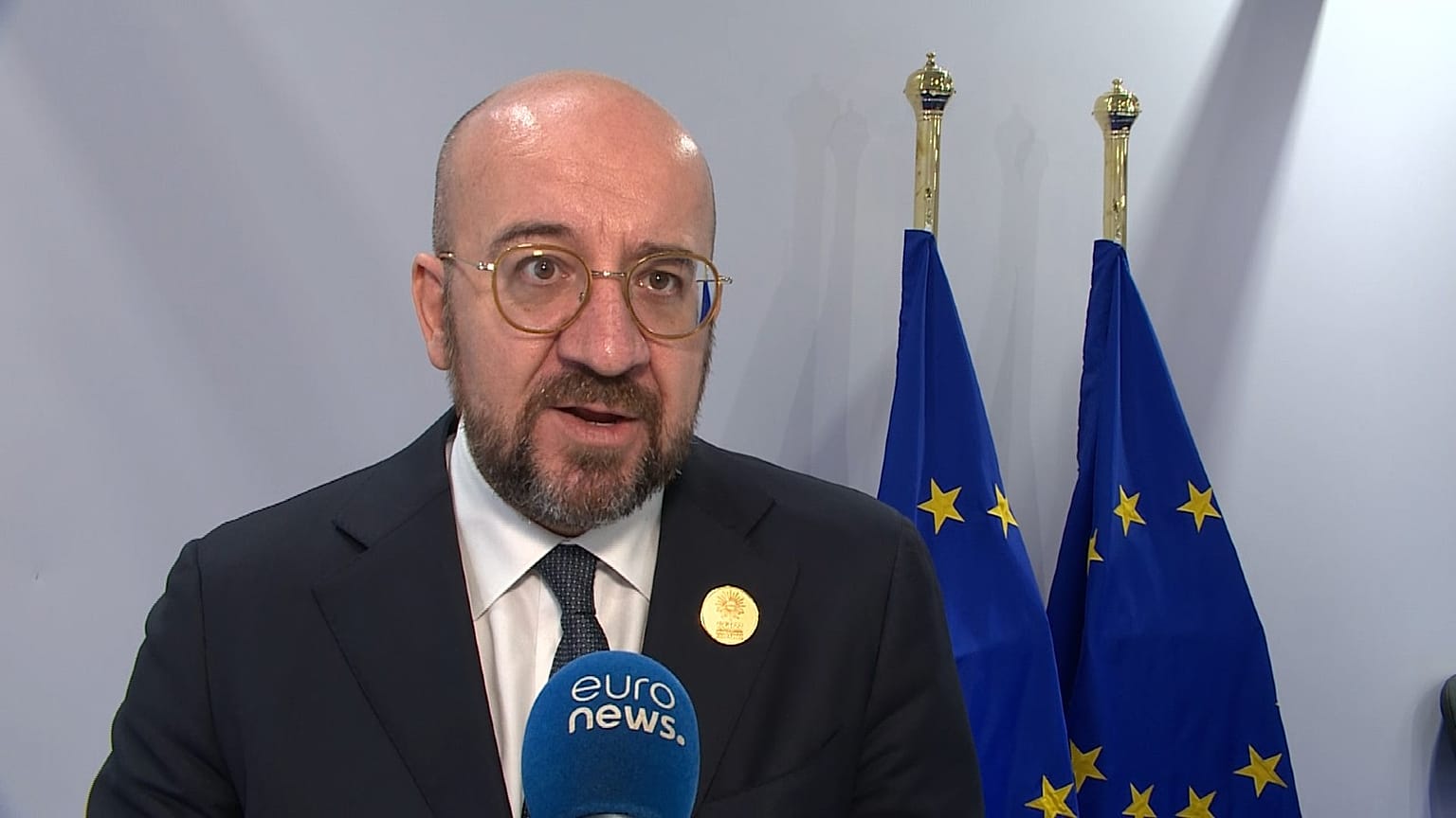 Charles Michel in Sharm El-Sheikh, Egypt, for the COP27 cimate conference on November 8, 2022.