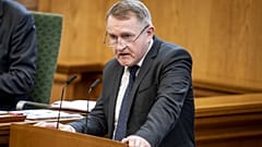 Jenis av Rana is pictured during a Foreign Ministers' meeting at the Nordic Council's session in 2021.
