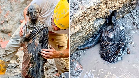 Italy has unearthed an exceptional haul of stunning bronze sculptures 