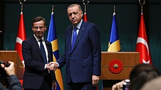 İsveç Başbakanı Ulf Kristersson, Ankara'da Cumhurbaşkanı Erdoğan ile buluştu. Kasım 2022