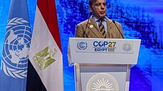 Primeiro-ministro paquistanês discursa na COP27