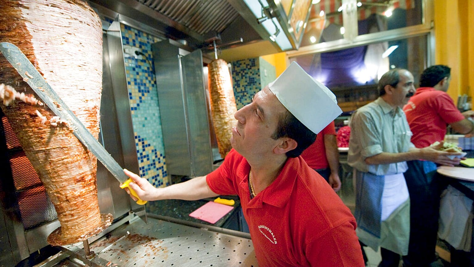 Döner Kebab, Beispielbild aus einem Imbiss in Berlin 