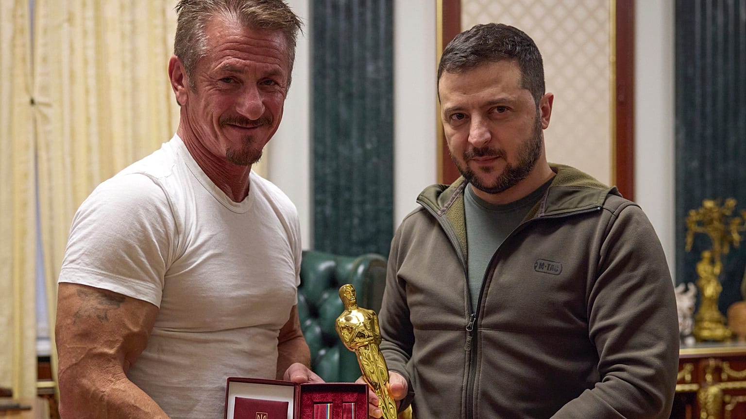 Шон Пенн и Владимир Зеленский