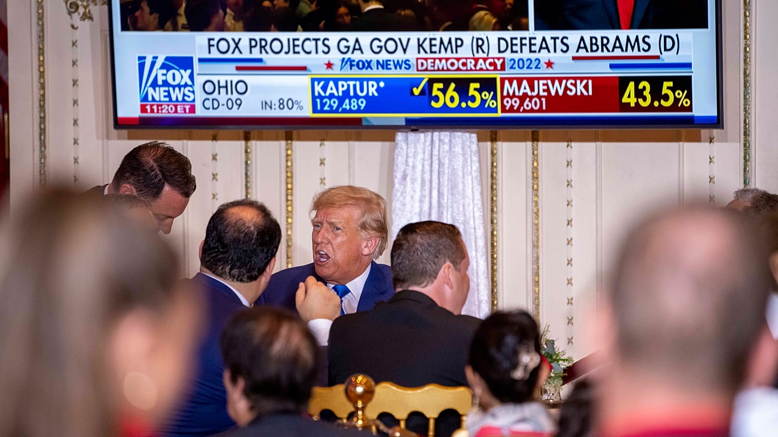 Trump watches Midterm results come in