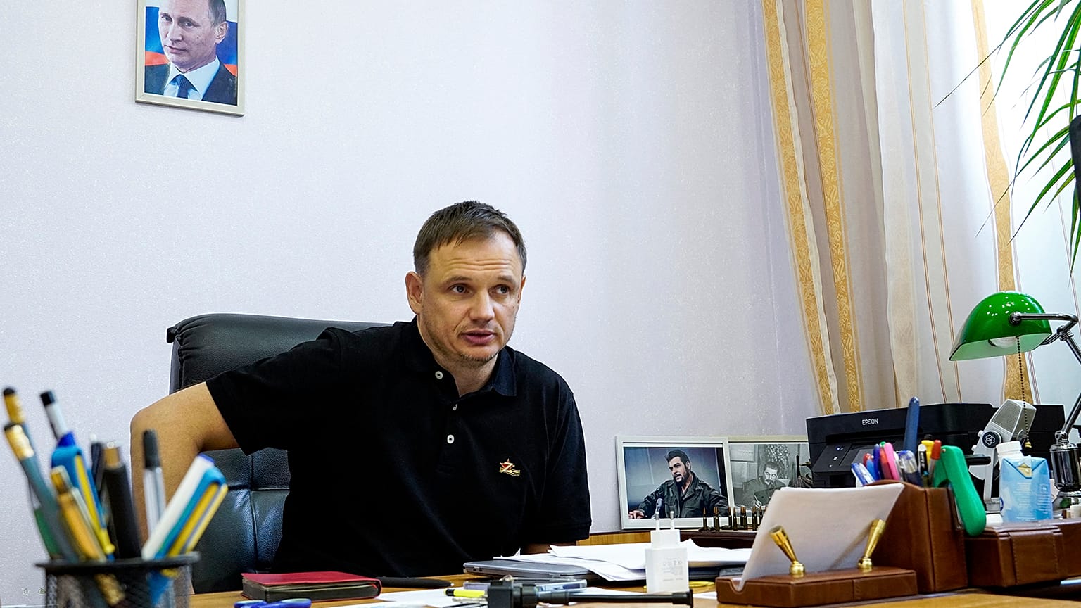 Kirill Stremousov in the city of Kherson on 20 July 2022