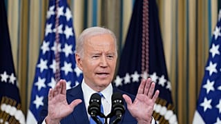 Joe Biden a Fehér Házban mond beszédet helyi idő szerint szerda délután