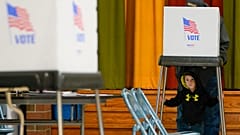 Wahllokal in Sabillasville im US-Bundesstaat Maryland