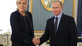 Владимир Путин встречается с Марин Ле Пен в Москве, 24 марта 2017 г.