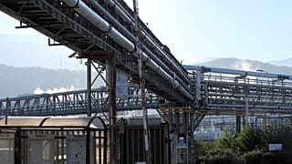 Archives : usine pétrochimique à Jarrie, près de Grenoble - photo du 16/10/2012