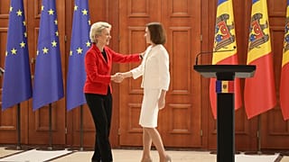 Урсула фон дер Ляйен и Майя Санду
