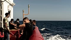 Around 230 migrants have been on board the Ocean Viking for nearly three weeks.