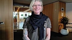 Julia Pajewska, Spitzname Taira, eine ukrainische Ärztin, die auch eine Chronistin des Kampfes um Mariupol war.