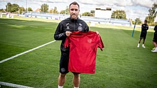 لاعب المتخب الدنماركي كريستيان إريكسن