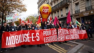Manifestation à l'appel de la CGT à Paris, France le 10/11/2022